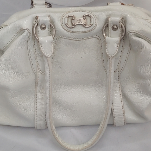 Michael Kors Handbags - Michael Kors white patent leather satchel
